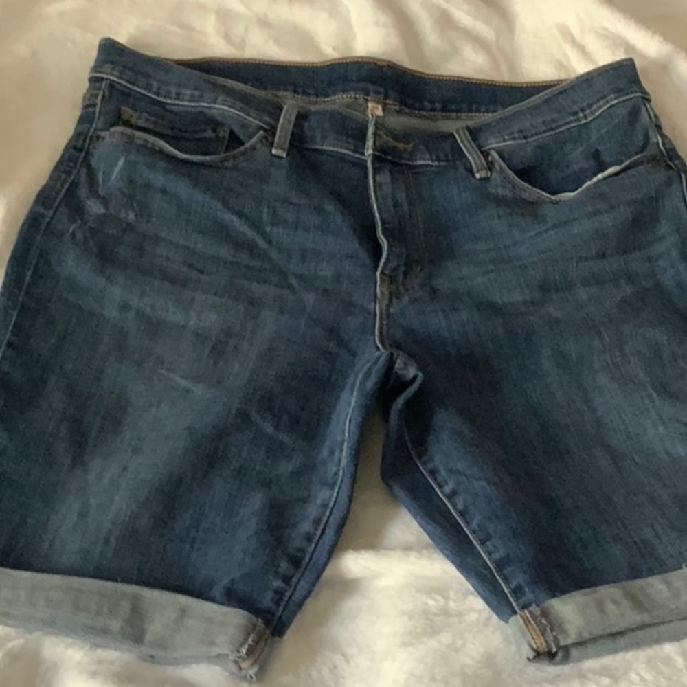 Levi's Dark Blue Jean Shorts for Women